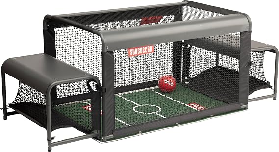 Subsoccer S3 Edge Bench Soccer Game with Mat and Ball, Portable Table Set | Sturdier next generation design, quick to assemble for home, office, beach or backyard