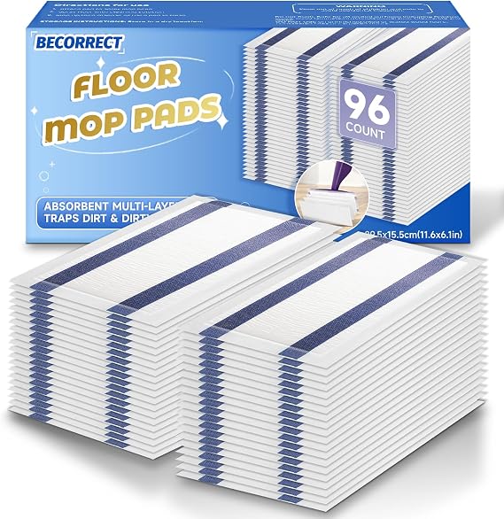 Mopping Pads Refills for Swiffer Wet Jet Mop - Thickness,Absorbent,96 Count