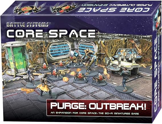 Battle Systems Core Space Purge Outbreak Expansion Cooperative/Solo SciFi Dungeon Crawler Board Game