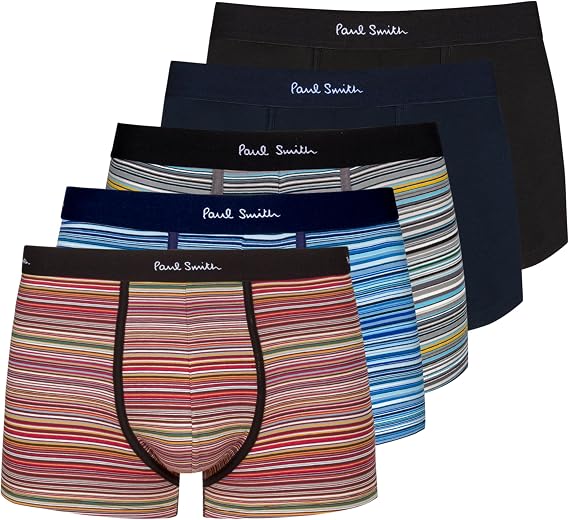 Paul Smith Men's Ps Paul Smith Men's 5-pack Signature Stripe Boxer Briefs