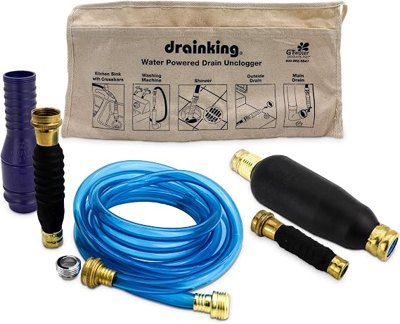 Drain King 575 Professional Plumbers Drain Unclogging Pack, 1 to 6 Inch Drains