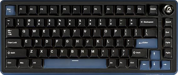 Ducky OK-M 75% Wireless Gaming Keyboard Black Compact US Layout DKOKM2583-KWUSPDCOCH2 KB0930 | 75%レイアウト, USB-C/BT/2.4 GHz接続, ホットスワップ対応, ガスケットマウント, 5層吸音設計, VIA対応, 調整可能なサイドRGB