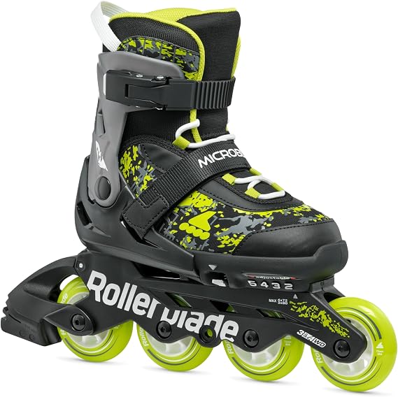 Rollerblade Microblade SL キッズ 調節可能 フィットネス インラインスケート ジュニア ユース パフォーマンス インラインスケート