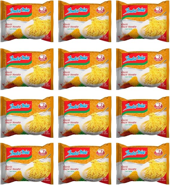 Indomie Köri Noodle, 75 Gr x 12 Adet