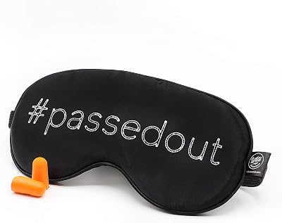 Wild Essentials Allusion Soft Satin Funny Sleep Masks with earplugs #passedout