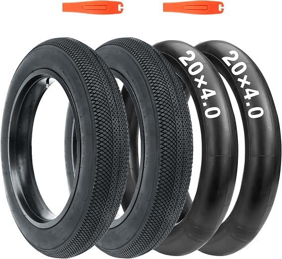 Fat Bike Tire 20"x4" 26"x4" E-Bike Tire Compatible Replacement Bicycle Tire for Mountain Snow and Beach Bike