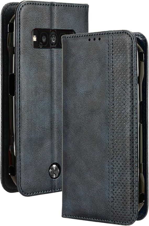 Case Compatible with Kyocera Torque G06, PU Leather flip Cover Compatible with Kyocera Torque G06 KYG03 Phone Case blue
