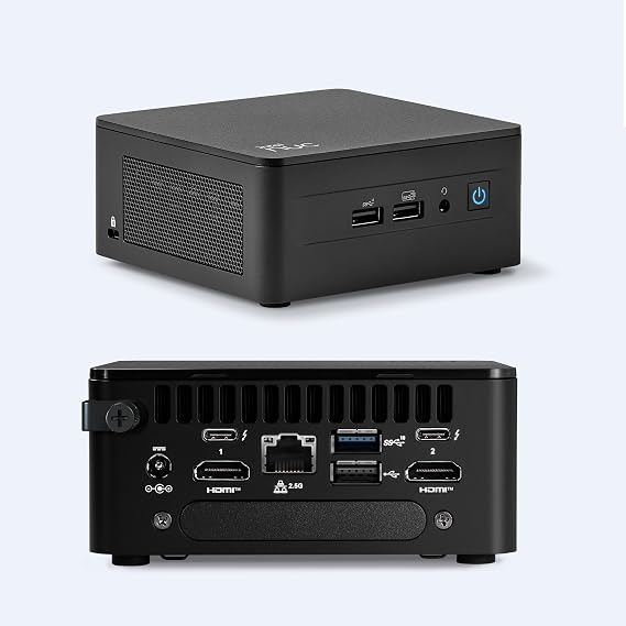 Intel NUC 13 Arena Canyon 13th Gen Mini PC NUC13ANKi5 Mini Desktop Computer/HTPC Core i5-1340P,12 Processor Cores (4P+8E), 16 Threads,WiFi 6, Bluetooth 5.3,Windows 11 Pro (64G RAM 4T SSD, Tall)