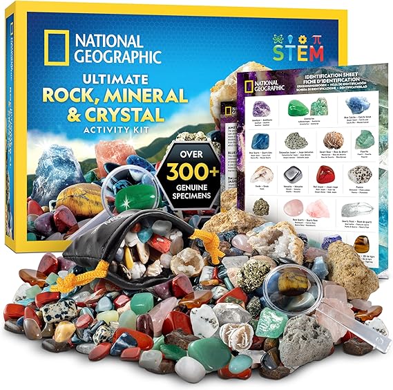 National Geographic Rock Collection with 300+ Gemstones and Minerals