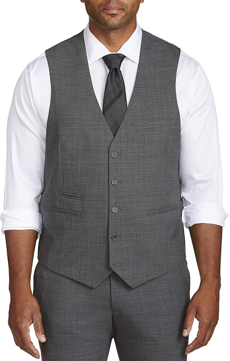 DXL Synrgy Big and Tall Performance Suit Vest Sizes 1XL - 7XL