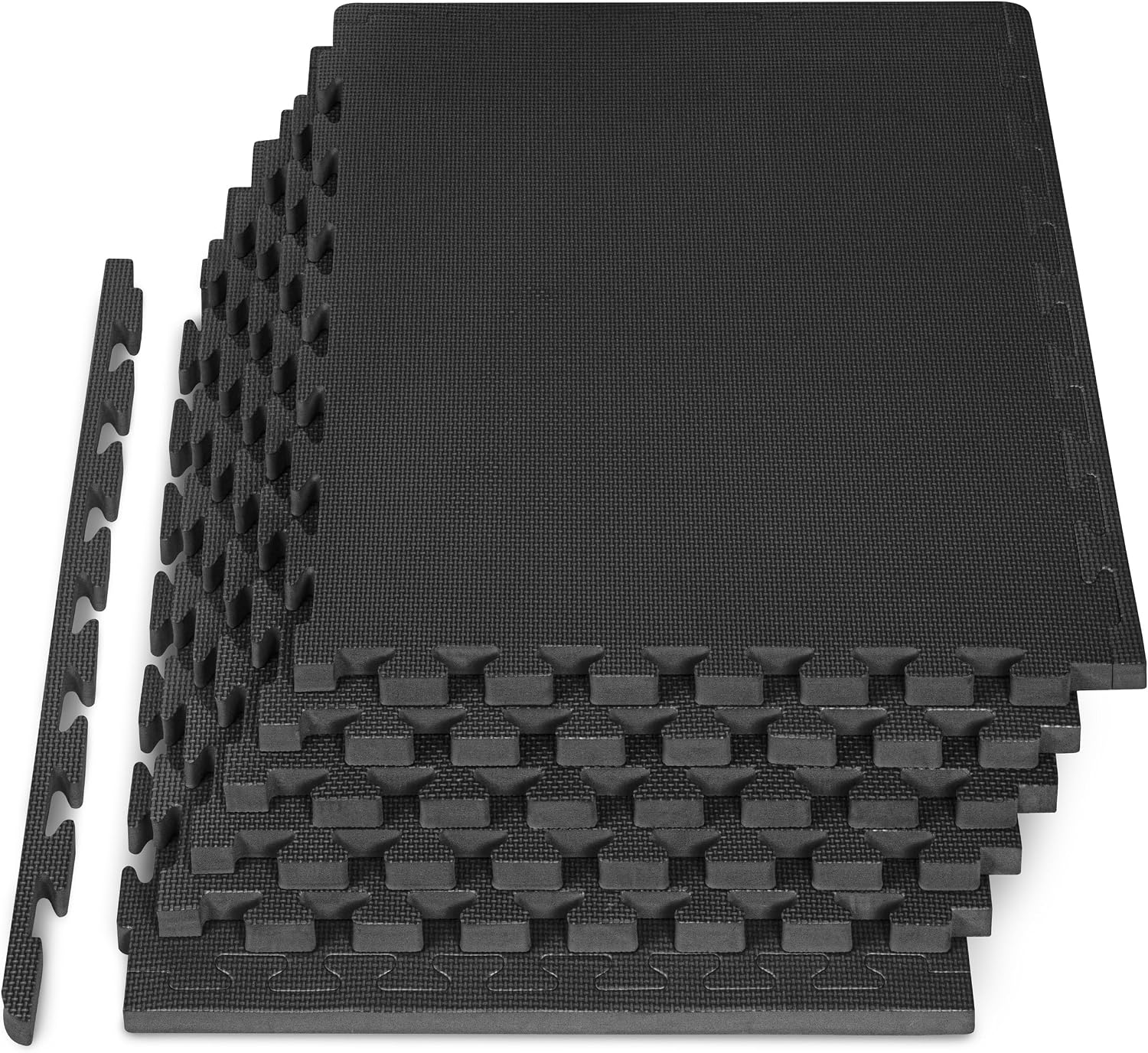 ProsourceFit Exercise Puzzle Mat EVA Foam Interlocking Tiles Protective and Cushion Flooring for Gym Equipment, Exercise and Play Area