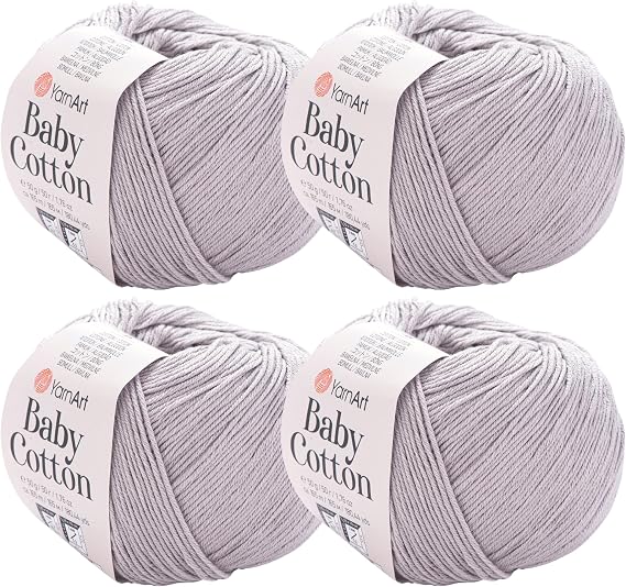YarnArt Baby Cotton Knitting Yarn - 1.76 oz, 180 yds (1 Pack)