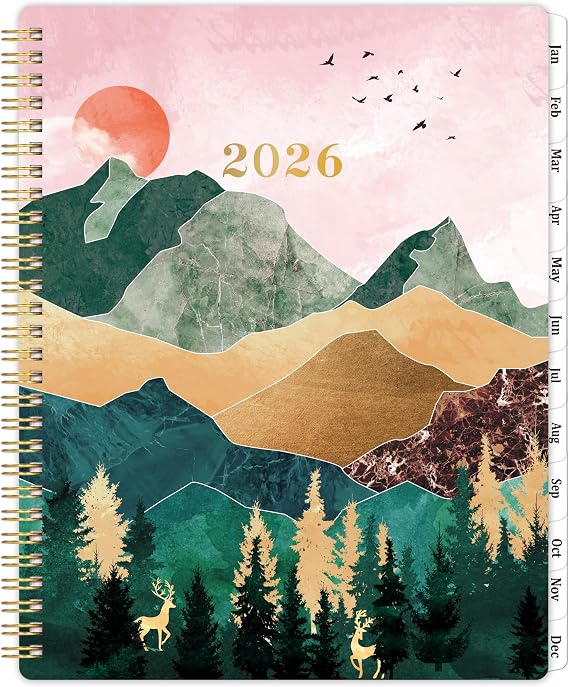 Planner 2026-2027 - 2026 Planner Weekly and Monthly, 2026 January - December, 8'' x 10'' with Functional Pages, Inner Pocket