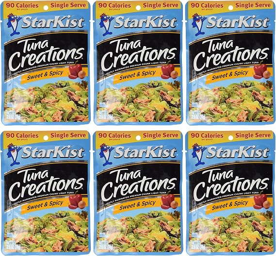 Starkist Tuna Creations, Sweet & Spicy, Single Serve 2.6-Ounce Pouch (Pack of 6) by StarKist Seafood Co. [Foods]